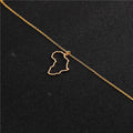 African Ireland Syria Jamaica Israel Nigeria Puerto Rico US France National Map Necklace