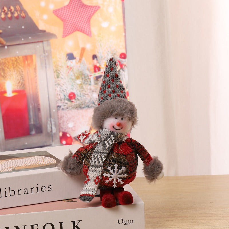 Santa Claus pendant decoration Christmas tree pendant foam cloth standing doll gift