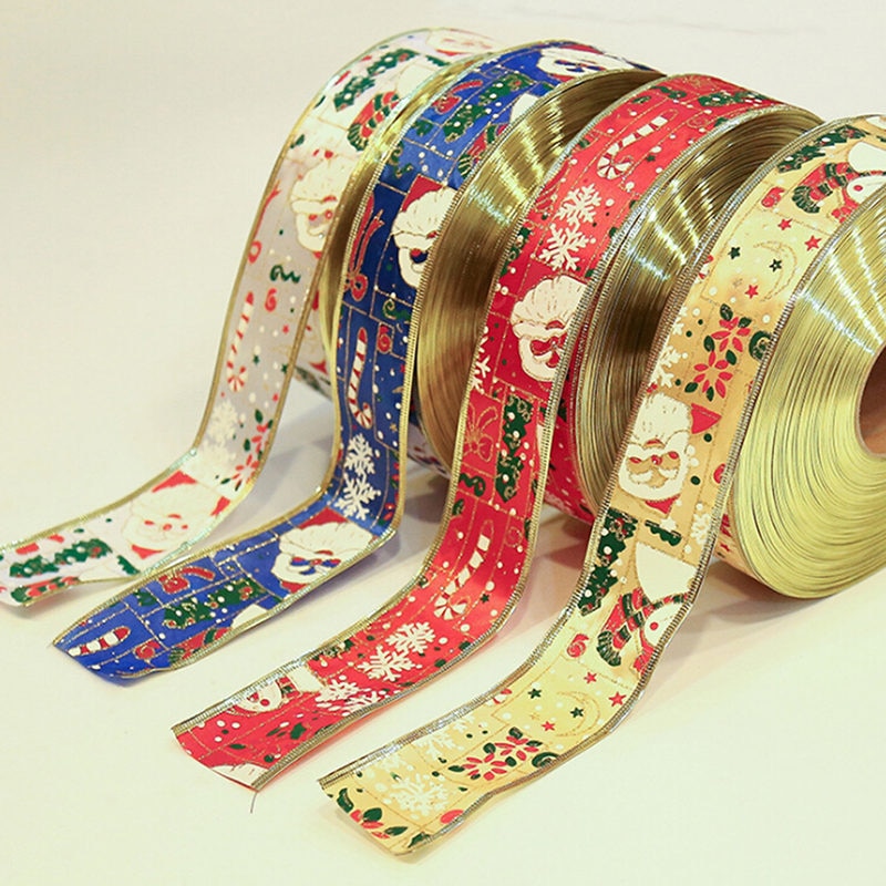 New Year Navid Gift Christmas Tree Decorations Ribbon Hanging Tree Decorating Ornament Christmas Decorations For Home