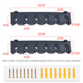 1pc 6-hole fishing rod wall mount, vertical/horizontal display frame