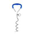 Outdoor Pet Supplies Dog Stake Chrome Plated Spiral Ground Anchor Dog Tether Factory Direct Stock