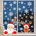 Hot selling Christmas window stickers, glass doors and windows, electrostatic double-sided wall stickers, Christmas peripherals