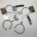 Halloween Hairpin Plastic Simulation Piercing Dish Head Buckle Cosplay Prop Needle Head Hoop