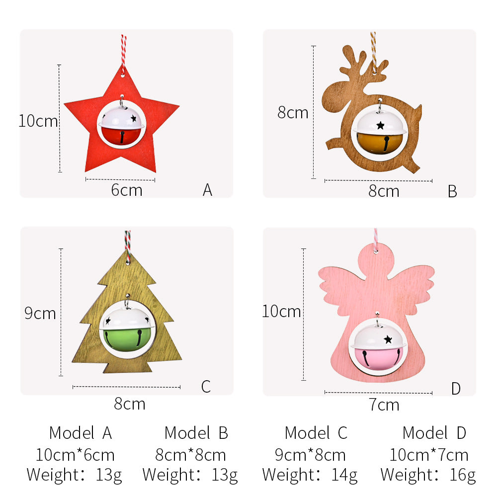 New Christmas Decoration Non-Woven Bell Pendant Christmas Tree Pendant Scene Decoration