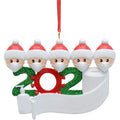 Hot Sale DIY Name Wishes Christmas Pendant  Blessings PVC Mask Snowman Christmas Tree Hanging Pendant Christmas Ornamen