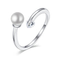 Adjustable opening finger ring