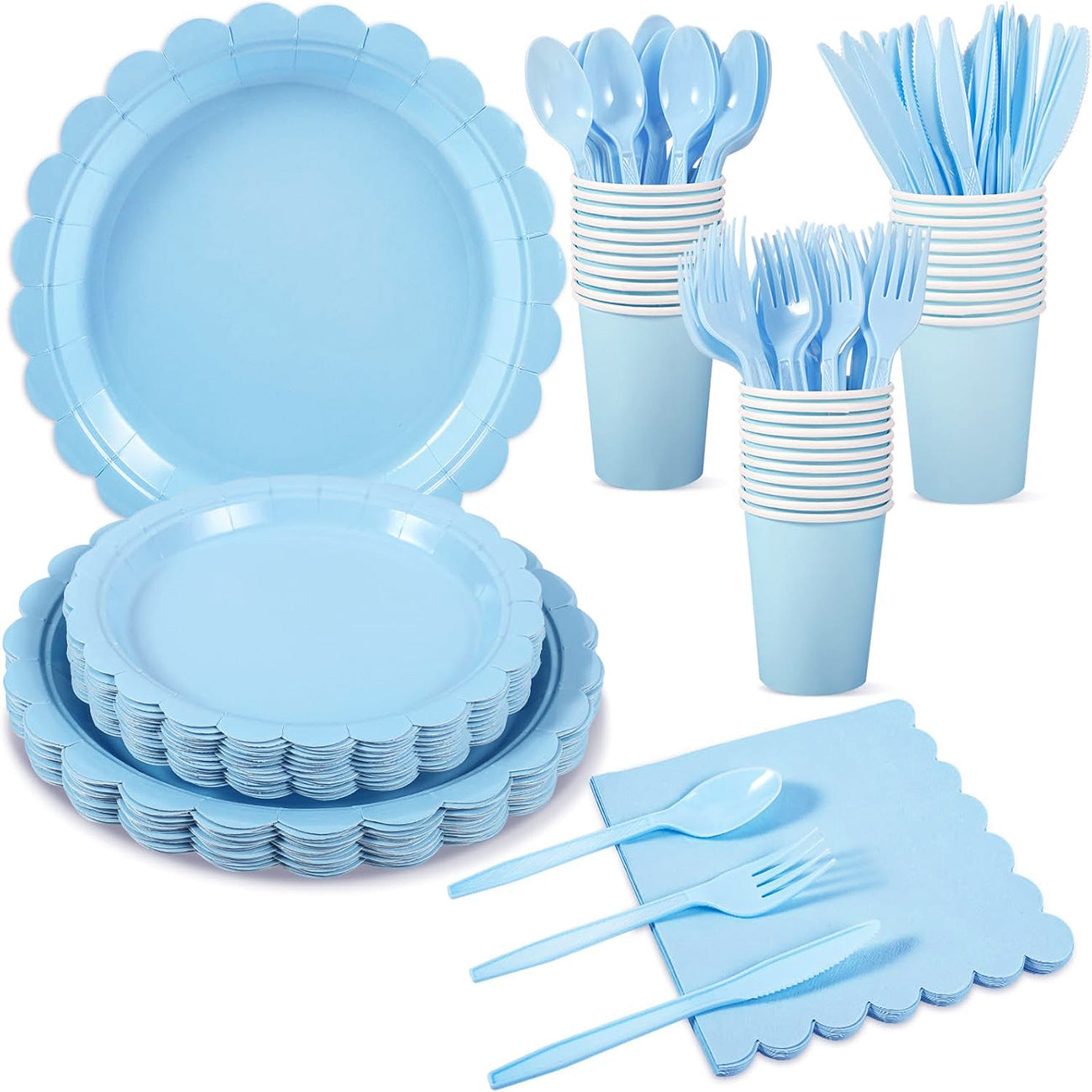 Lace-waved paper plate