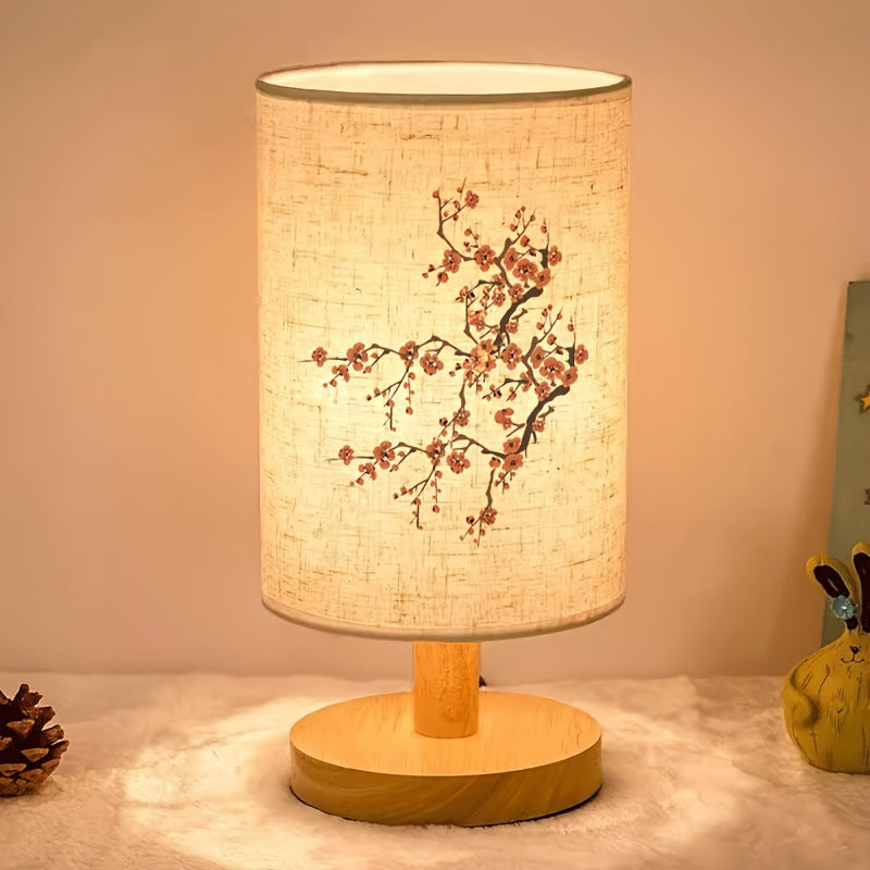 Decorative wooden table lamp