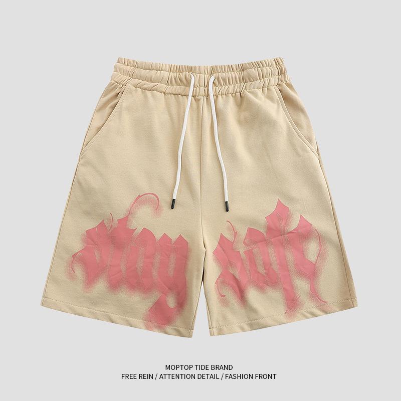 Casual Letter Print Shorts