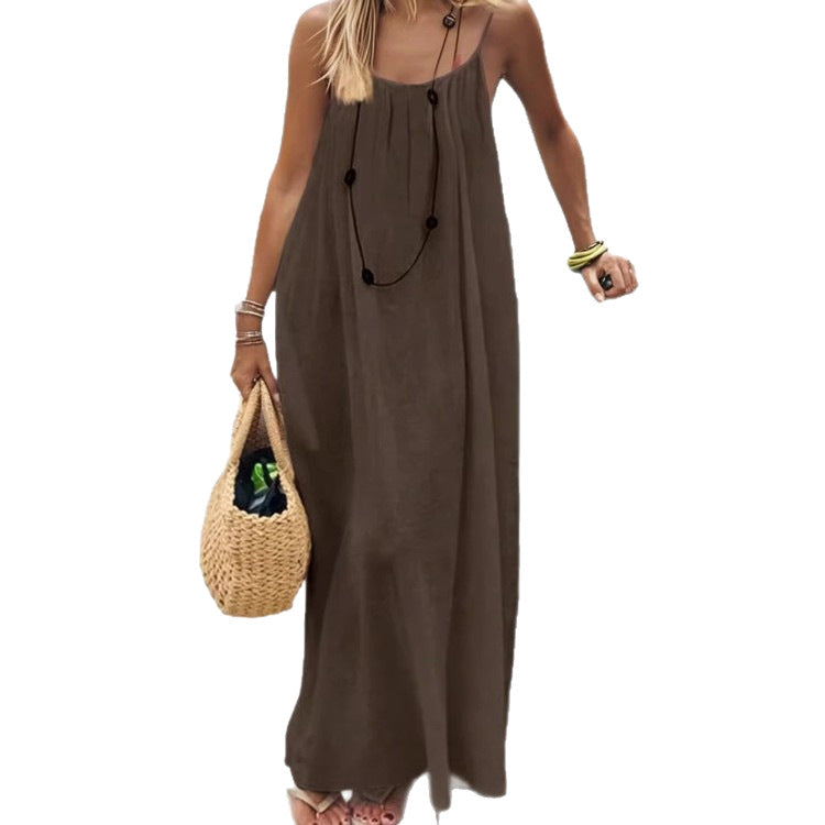Womens Backless Loungewear Dress